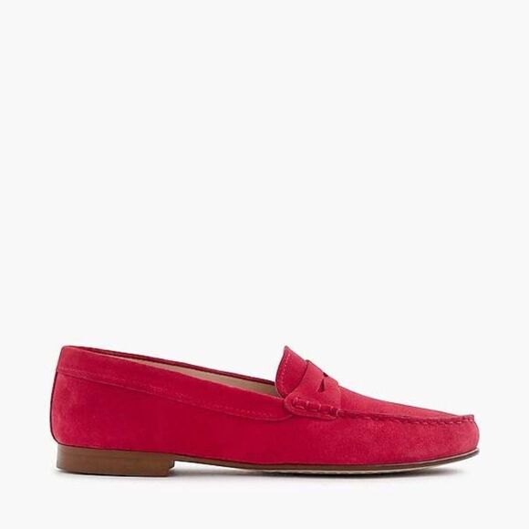 J. Crew 'James' Suede Loafers - Soft Fuchsia - Picture 3 of 14